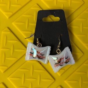 White Halloween Earrings